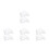 4Pièces Fibre PP Coton Blanche Pour Bourrage Jouets Coussin DIY 6