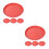 8Pièces Plateau De Rouge Plastique Pour Canards Poulets 8