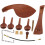 3Ensembles Accessoires Violon Bois Jujubier Tailpiece 1