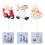 6Pièces Crochets Décoratifs Cuisine Chef Résine Pour Mur 11