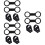 12Pièces Fixation Tuba Silicone ABS Réglable Pour De 9