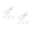 8Pièces Clips Serviettes Spring-Loaded Transparent Pour Maison 4