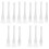 15Pièces Spatules Blanches Silicone, Nettoyage Et Application 10