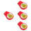 4Pièces De Clip Casquette Golf Silicone Adorable 8
