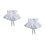 2Pièces Polyester Ruffle Élégant Pour 6