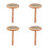 4Pièces Brosses Filatures Pour Laine Mélangée Multi Couleur 5