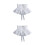 2Pièces Polyester Ruffle Élégant Pour 7