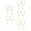 10Pièces Croix Auto , Pendentif Pour Miroir Design Raffiné 10