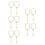 10Pièces Croix Auto , Pendentif Pour Miroir Design Raffiné 5
