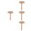 4Pièces Brosses Filatures Pour Laine Mélangée Multi Couleur 9