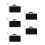5Pièces Chauffant Semis USB En PU Noir, Température Ajustable 10