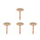 4Pièces Brosses Filatures Pour Laine Mélangée Multi Couleur 10