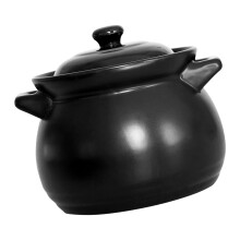 2Pièces Casserole Polyvalente Noire En Céramique Pour