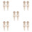 10Pièces Appliques Bois Khaki Sculpté Naturelle Décor 8