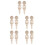 10Pièces Appliques Bois Khaki Sculpté Naturelle Décor 10