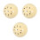 3Pièces Boules Billard Synthétiques Beige Pour Jeu Précis 8-Ball 9