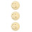3Pièces Boules Billard Synthétiques Beige Pour Jeu Précis 8-Ball 7