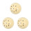 3Pièces Boules Billard Synthétiques Beige Pour Jeu Précis 8-Ball 10