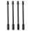 4Pièces Conduits Flexibles Acier Aluminium Noir Résistants 1