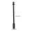 4Pièces Conduits Flexibles Acier Aluminium Noir Résistants 2