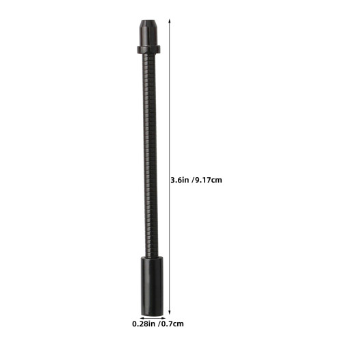 4Pièces Conduits Flexibles Acier Aluminium Noir Résistants 1