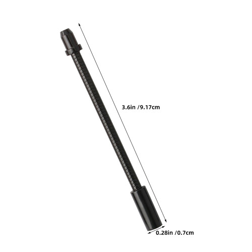4Pièces Conduits Flexibles Acier Aluminium Noir Résistants 2
