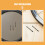 4Pièces Conduits Flexibles Acier Aluminium Noir Résistants 8