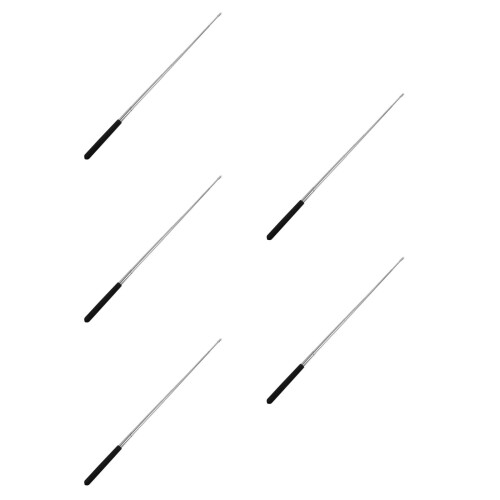 5Pièces Pointer Enseignant Noir Extensible Avec Embout En Feutre 2