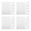 40Pièces De Pochoir PVC Transparent Pour 3D Pen Réutilisables 6