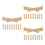 30Pièces Raffermissant Marron Invisible PVC 6