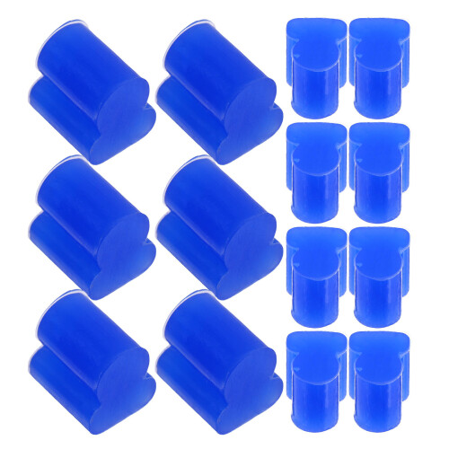 80Pièces Tampons Silicone Anti-Bruit Bleu Pour Instruments À Vent 2