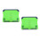 2Pièces Pupitre Pliable Vert ABS Pour Partitions Antirayures 10