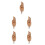5Pièces Main Bois Solide Articulée Flexible Décor Professionnel 10