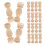 100Pièces Balustres Bois Khaki Style Pour Rambarde Porche 2
