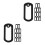 28Pièces Housses Silicone Pour Médailles Anti-Bruit Noir 4