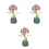 3Ensembles Bouquet Hydrangea Bois DIY Décor De Bureau Couleurs Variées 8