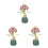 3Ensembles Bouquet Hydrangea Bois DIY Décor De Bureau Couleurs Variées 10