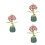3Ensembles Bouquet Hydrangea Bois DIY Décor De Bureau Couleurs Variées 5