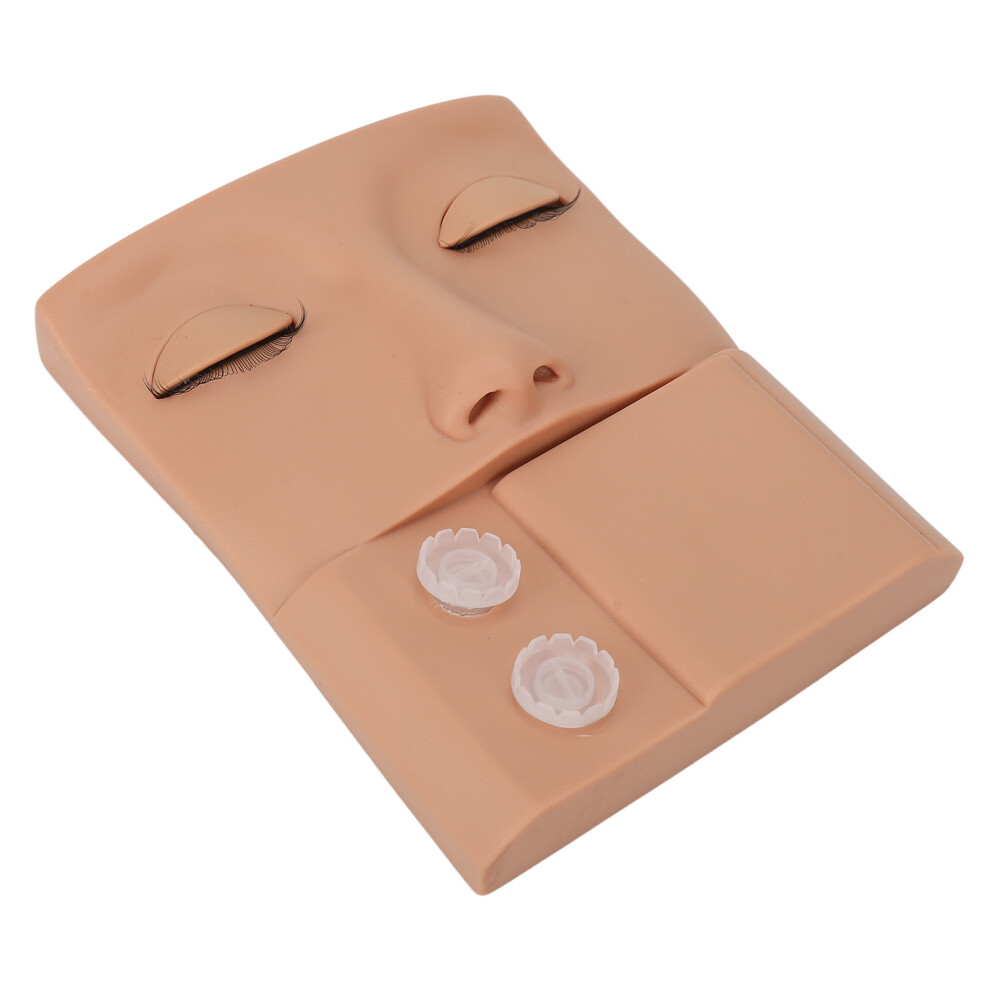 Unisex Lash Mannequin Head With Soft Pvc Skin For Makeup & Massage Practice