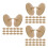 60Pièces Marqueurs Position Bois Beige Accessoires Golf 5
