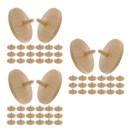 60Pièces Marqueurs Position Bois Beige Accessoires Golf 2