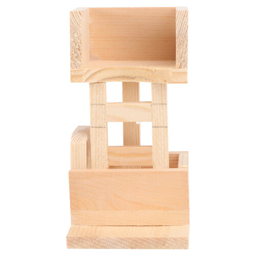3Pièces Abri En Bois Pour Hamsters Avec Échelle D’exercice