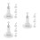 12Pièces Support Solaire ABS Rotatif 360 Mural Plafond 6
