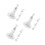 12Pièces Support Solaire ABS Rotatif 360 Mural Plafond 5
