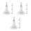 12Pièces Support Solaire ABS Rotatif 360 Mural Plafond 7