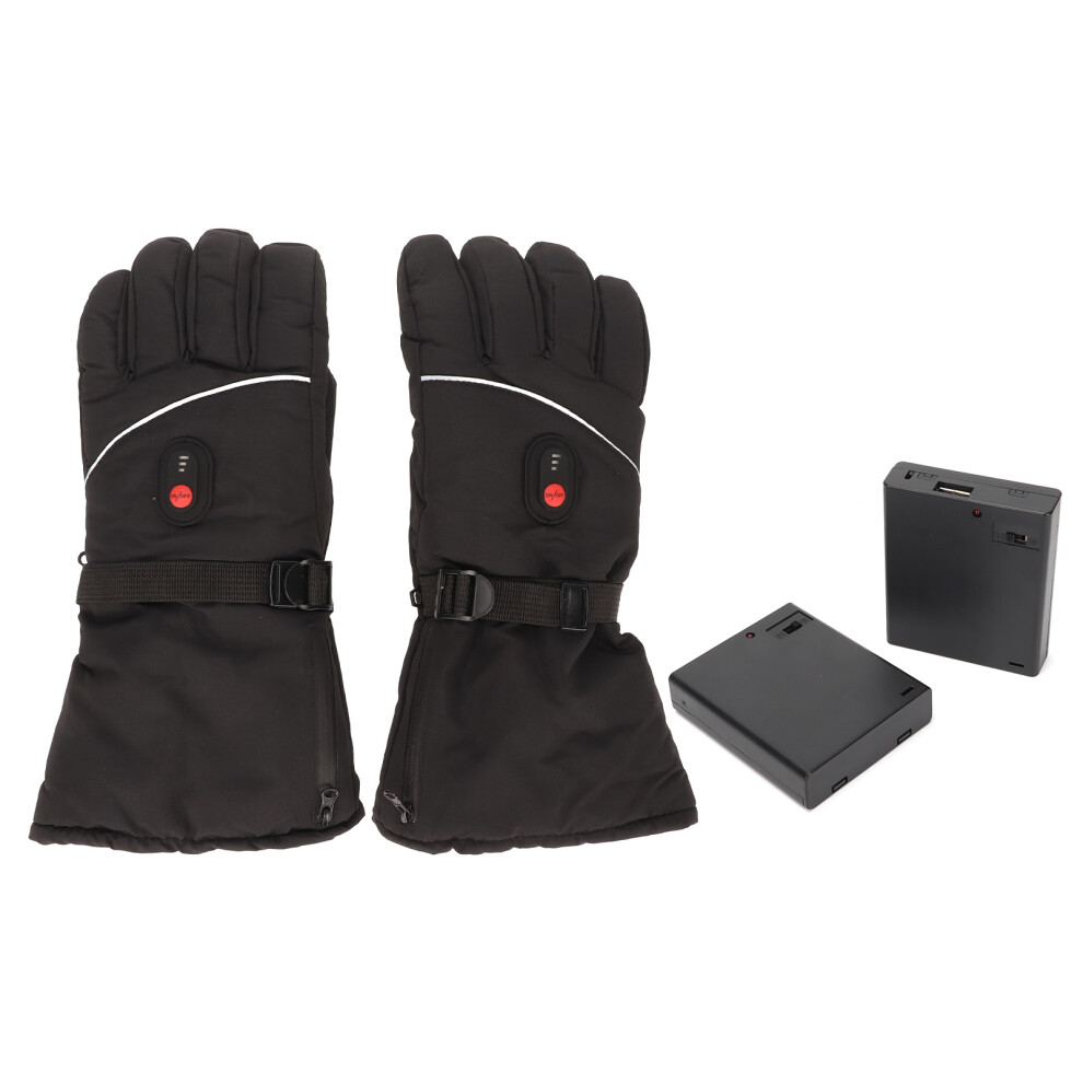 Thermal Gloves With Three Level Heating Uniform Heating Touch Screen Function Windproof Heated Gloves For Skiing Hiking Camping In Cold Weather