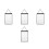 4Pièces Porte- En PVC Noir Pour Commerce, Restaurant 6