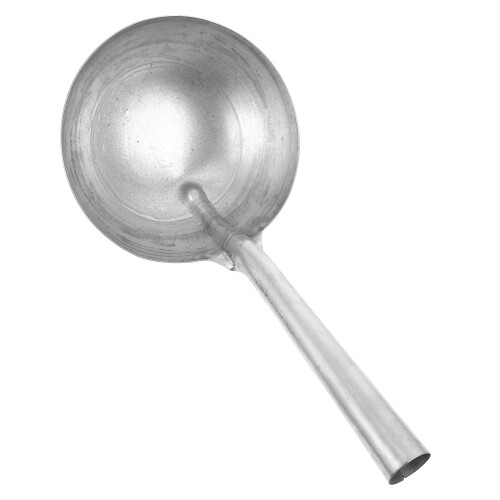 2Pièces Louche Fer Argentée Ergonomique Multiusage Pour L'alimentation 1