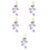 5Pièces Accessoires Crochet Bijoux Suspendus Miroir Colorés 5