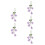 5Pièces Accessoires Crochet Bijoux Suspendus Miroir Colorés 6
